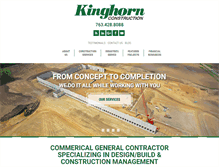 Tablet Screenshot of kinghornconstruction.com